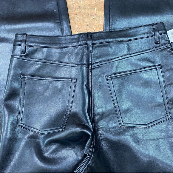 Wilfred Melina Black Pleather Pants Size 12 - Picture 5 of 8
